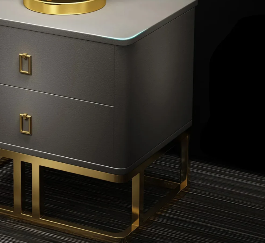 Montera Faux Leather Nightstand