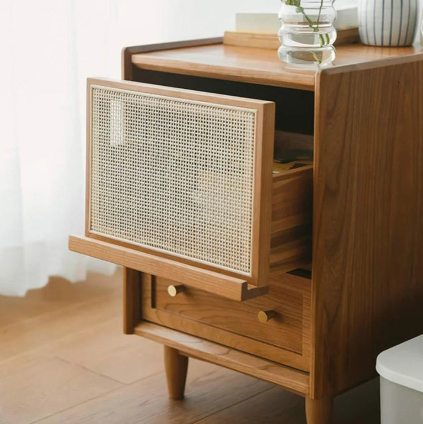 Harvest Grove Rattan Nightstand