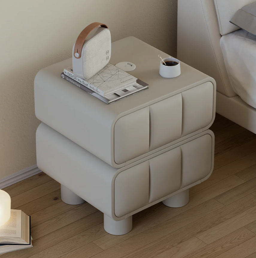 StrataTech Leather Charging Nightstand