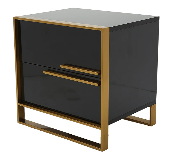 Cylina Black Nightstand