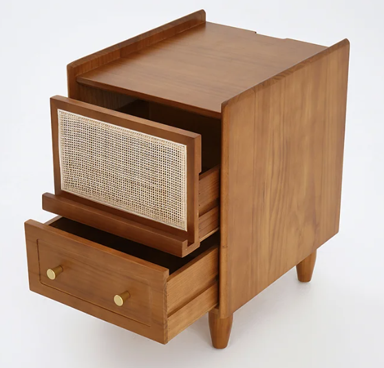 Harvest Grove Rattan Nightstand
