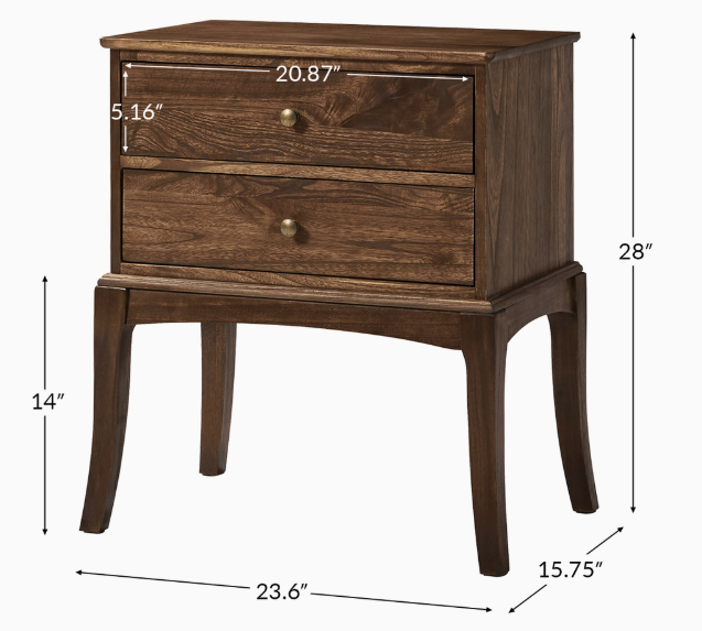 Rainer Walnut Nightstand
