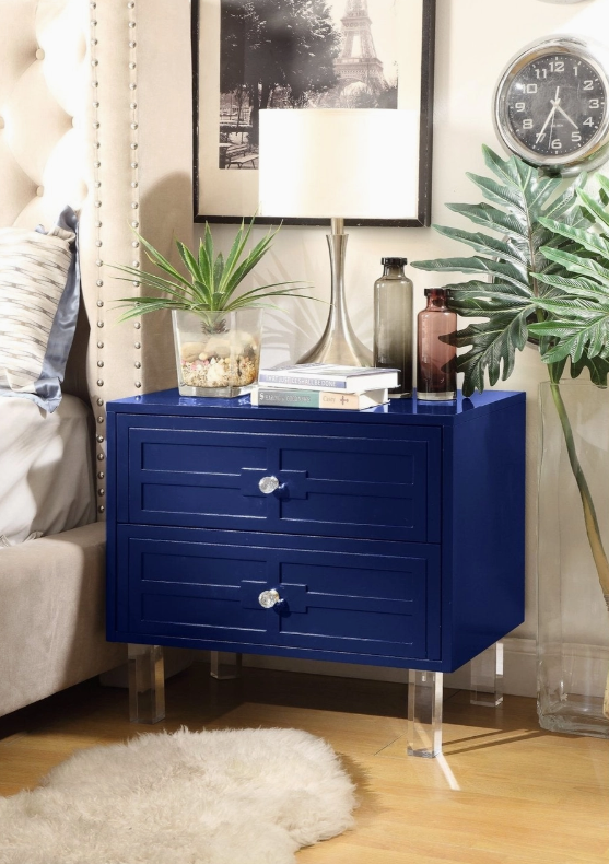Navy Luxe Nightstand