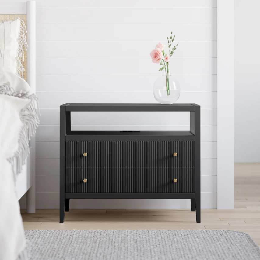 Delano Wide Charging Nightstand