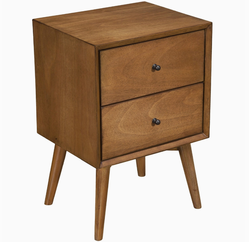 Mid-Century Maple Nightstand