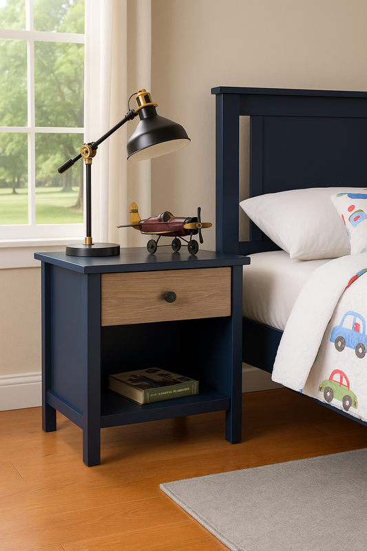 Navy Nightstand
