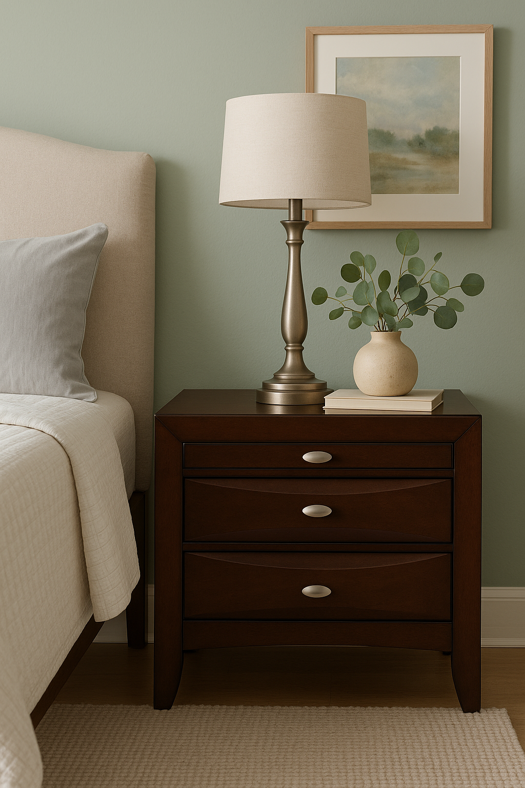Merlot Chambered Nightstand