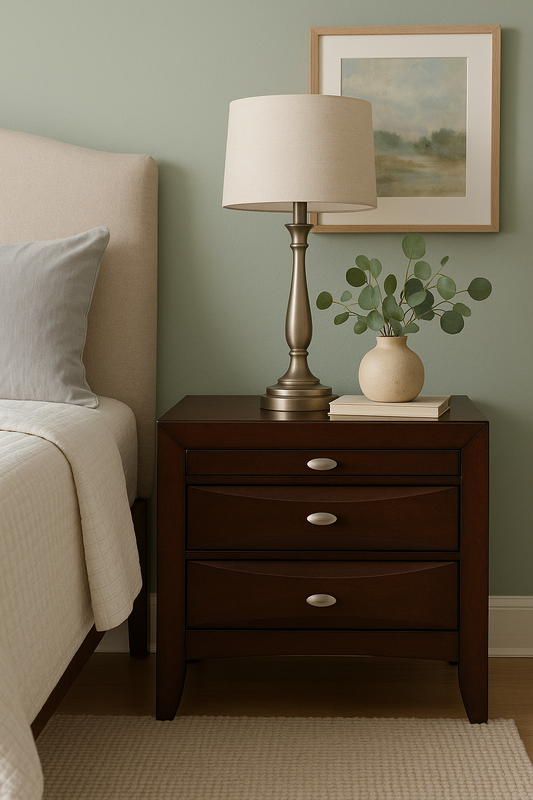 Merlot Chambered Nightstand