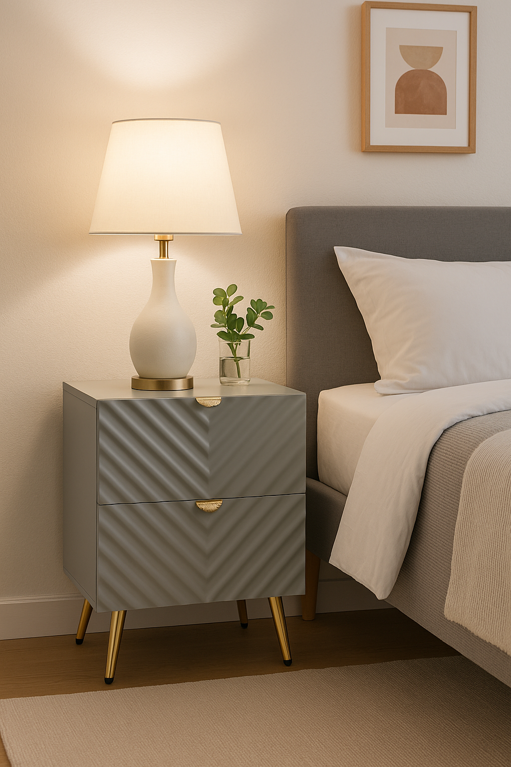 Gaines Blue Nightstand