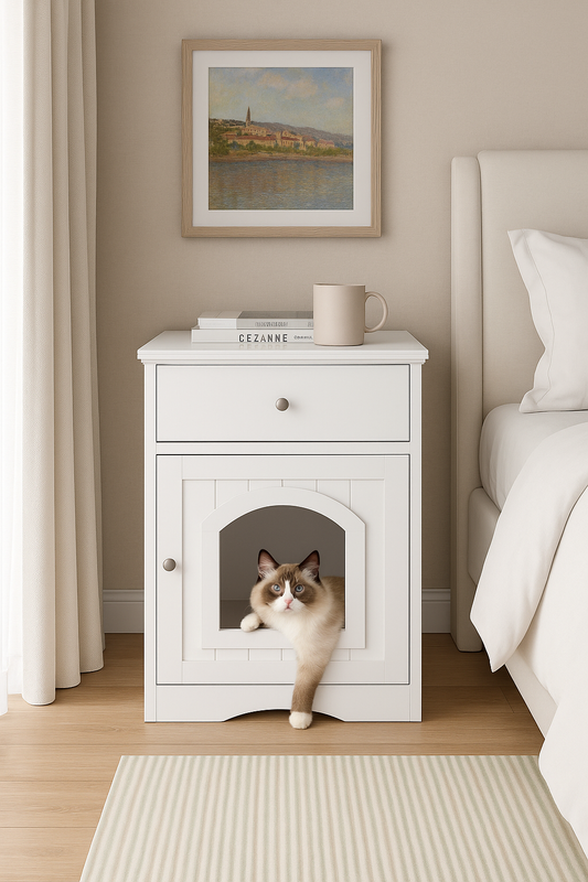 WhiskerHide Nightstand
