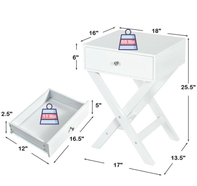 Crossline Nightstand