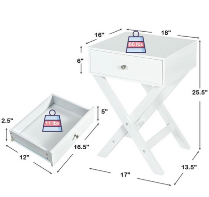 Crossline Nightstand