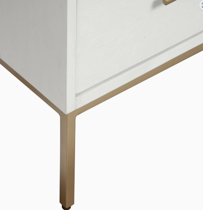 Luxe White Nightstand
