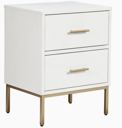 Luxe White Nightstand