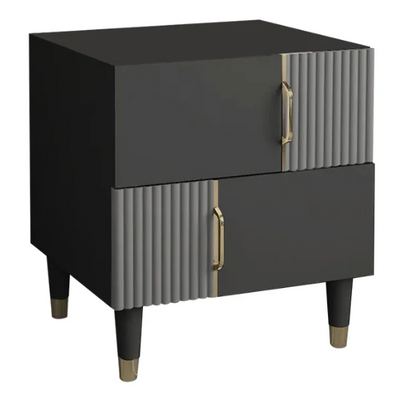 Alto White & Gray Nightstand