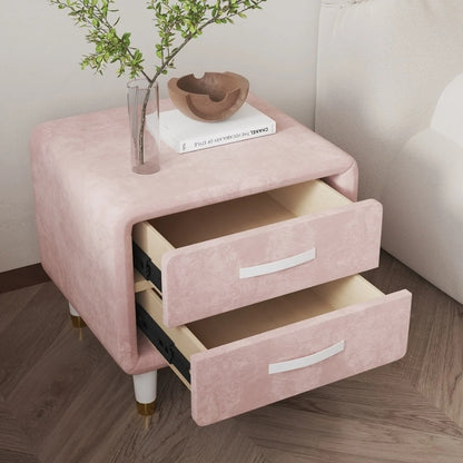 Rosette Velvet Nightstand
