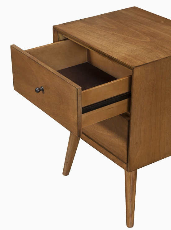 Mid-Century Maple Nightstand