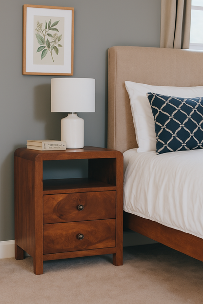 Aspen Solid Wood Chestnut Nightstand