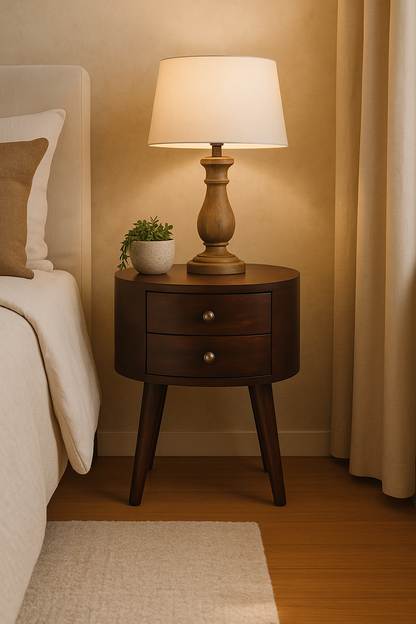 Sonoma Rounded Edge Solid Wood Nightstand