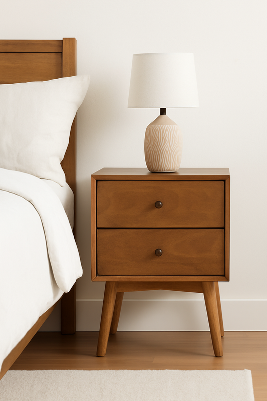 Mid-Century Maple Nightstand