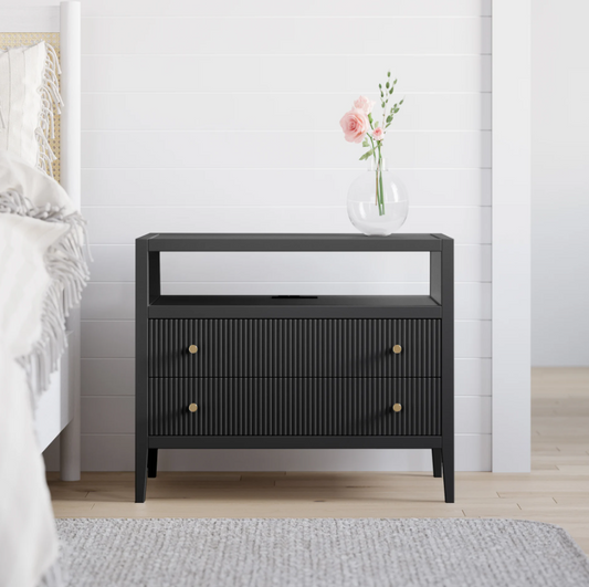 Delano Wide Charging Nightstand