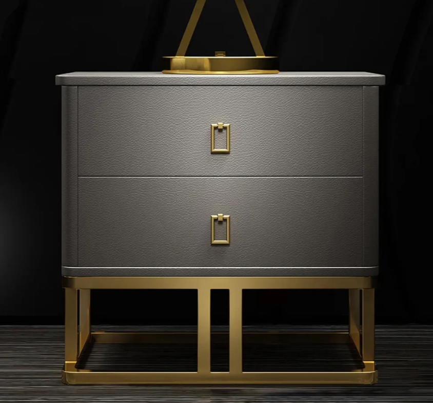 Montera Faux Leather Nightstand