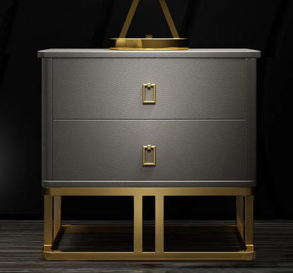 Montera Faux Leather Nightstand