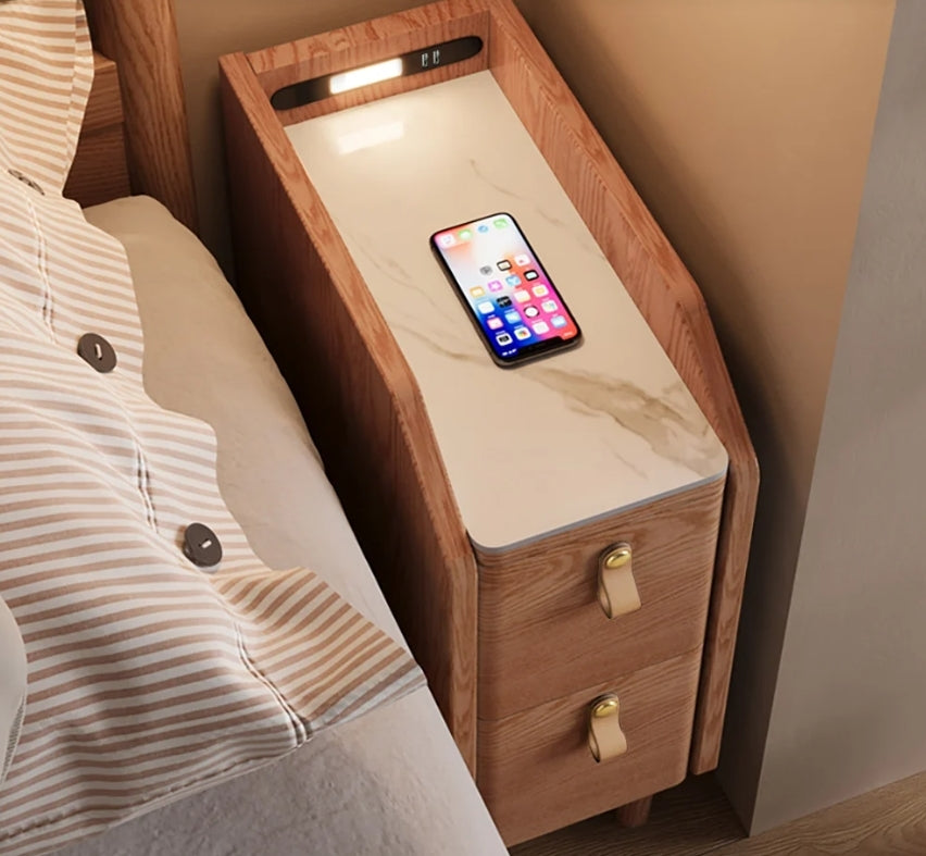 Lumia Cherry Tech Nightstand