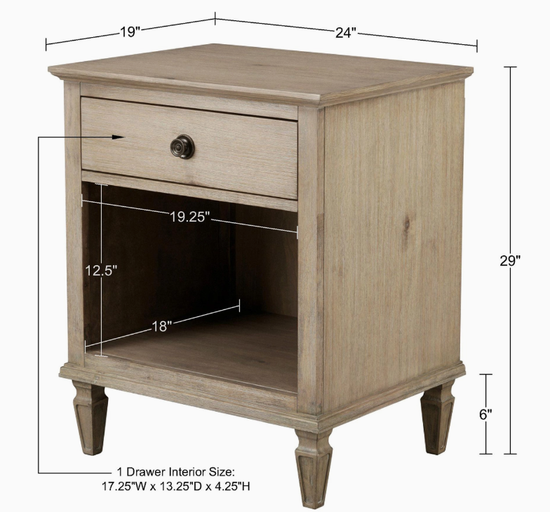 Château Birch Nightstand