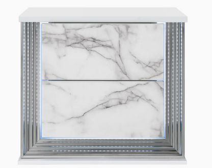 Lighted Marble Nightstand