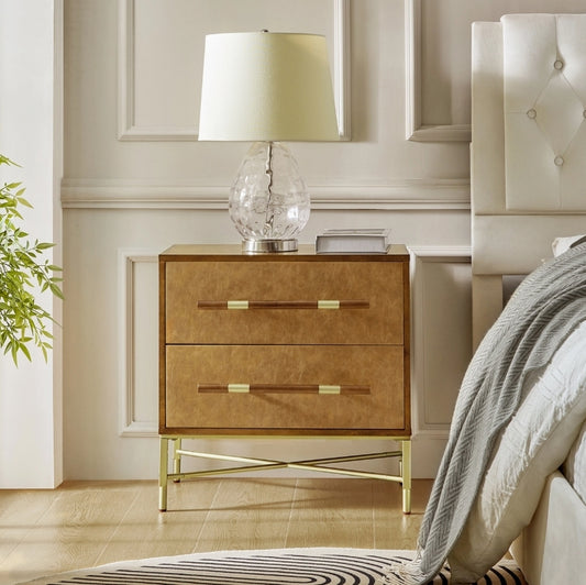 Albano Camel Nightstand
