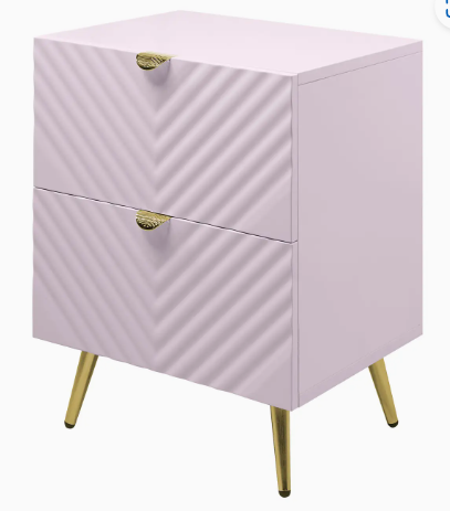 Gaines Pink Nightstand