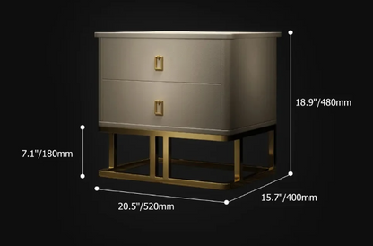 Montera Faux Leather Nightstand